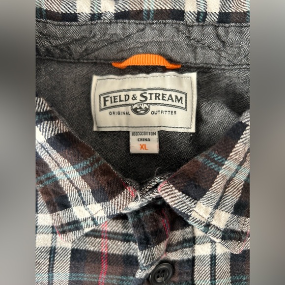 Field & Stream men’s 100% cotton flannel shirt size XL - Picture 3 of 8